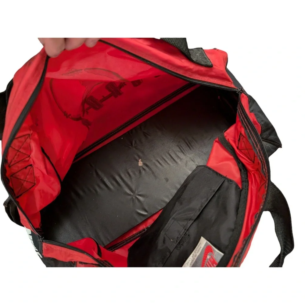 Vintage Air Jordan Jumpman Duffel Bag 90s White Tag Colorful Red